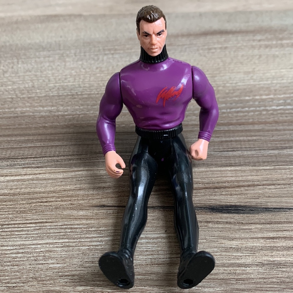 Bruce Wayne Purple Shirt Kenner Action Figure Batman Returns Toy Vintage 1990